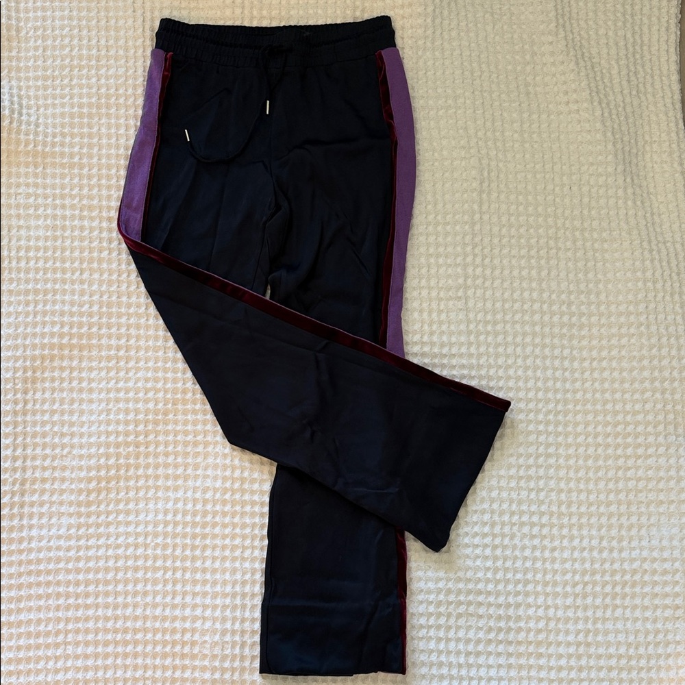 Sandro Navy Blue Elastic Waist Pants